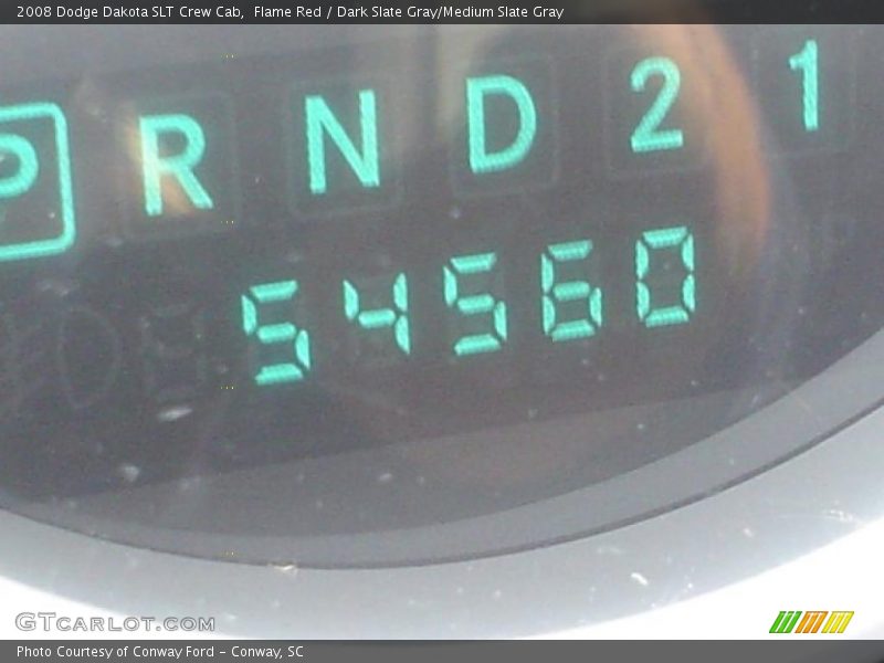 Flame Red / Dark Slate Gray/Medium Slate Gray 2008 Dodge Dakota SLT Crew Cab