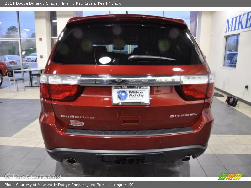 Inferno Red Crystal Pearl / Black 2011 Dodge Durango Citadel