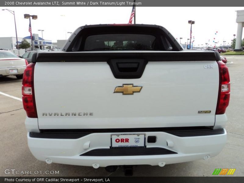 Summit White / Dark Titanium/Light Titanium 2008 Chevrolet Avalanche LTZ