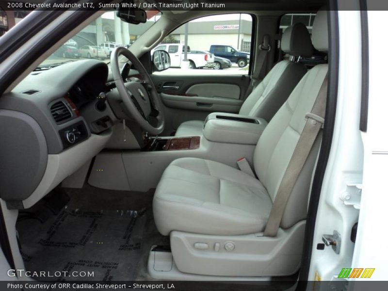 Summit White / Dark Titanium/Light Titanium 2008 Chevrolet Avalanche LTZ