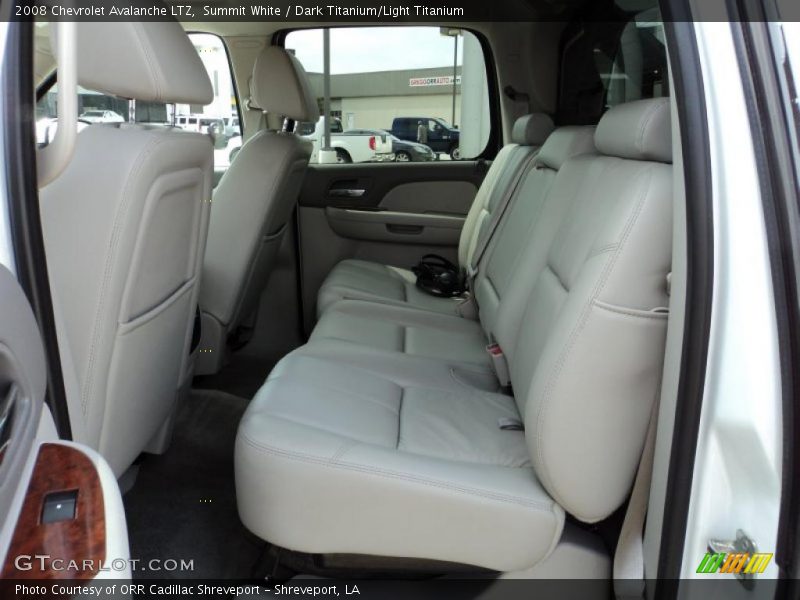 Summit White / Dark Titanium/Light Titanium 2008 Chevrolet Avalanche LTZ