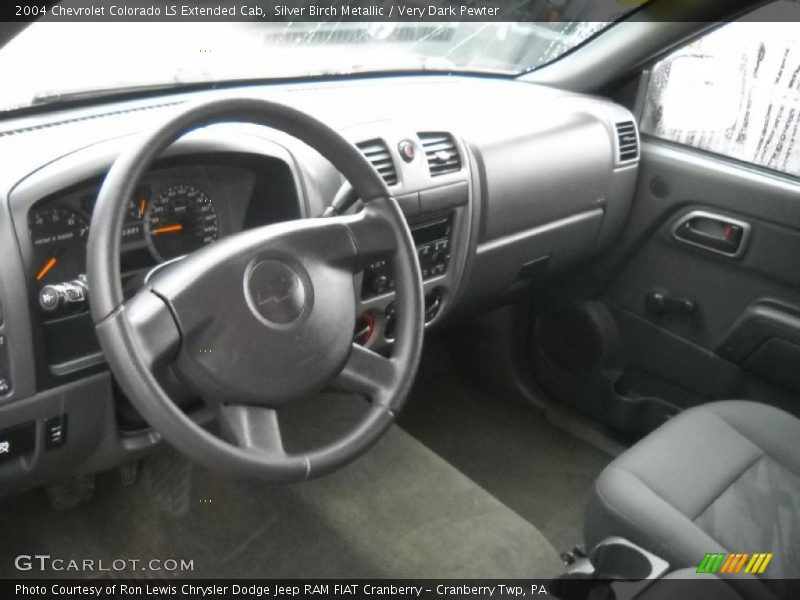 Silver Birch Metallic / Very Dark Pewter 2004 Chevrolet Colorado LS Extended Cab
