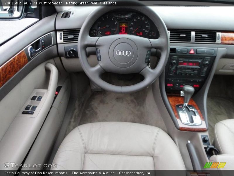 Racing Green Pearl / Melange 2001 Audi A6 2.7T quattro Sedan