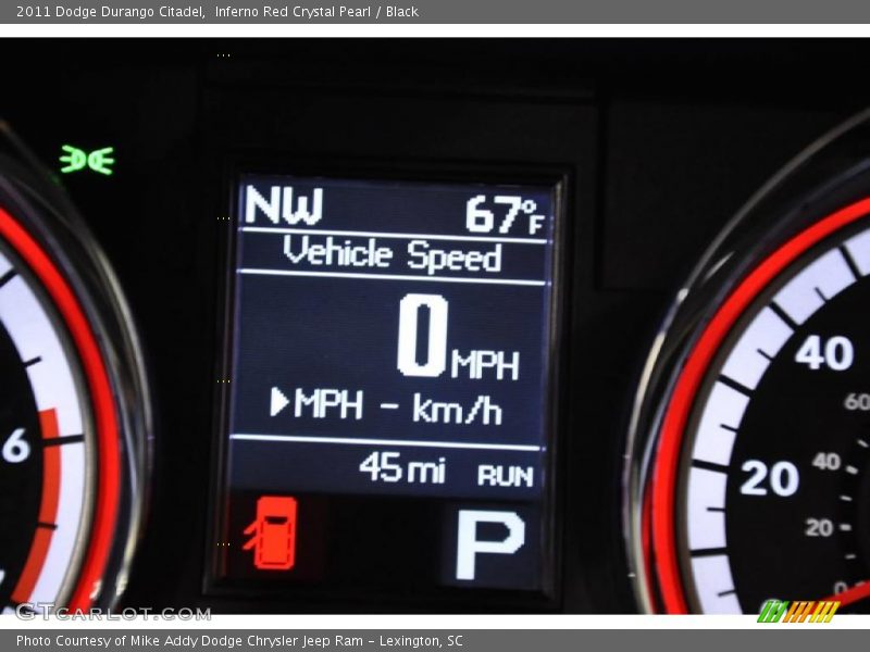 Inferno Red Crystal Pearl / Black 2011 Dodge Durango Citadel