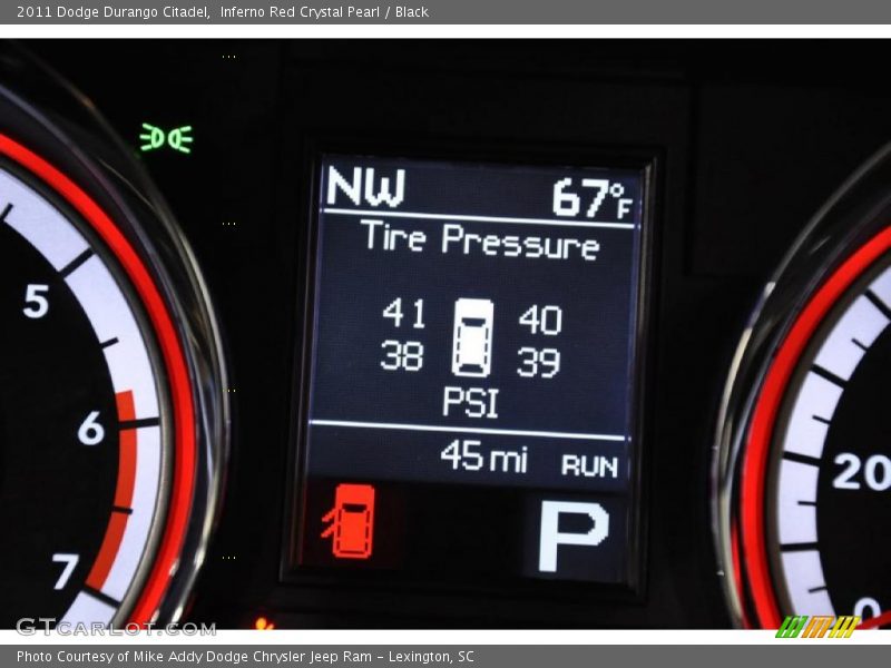Inferno Red Crystal Pearl / Black 2011 Dodge Durango Citadel