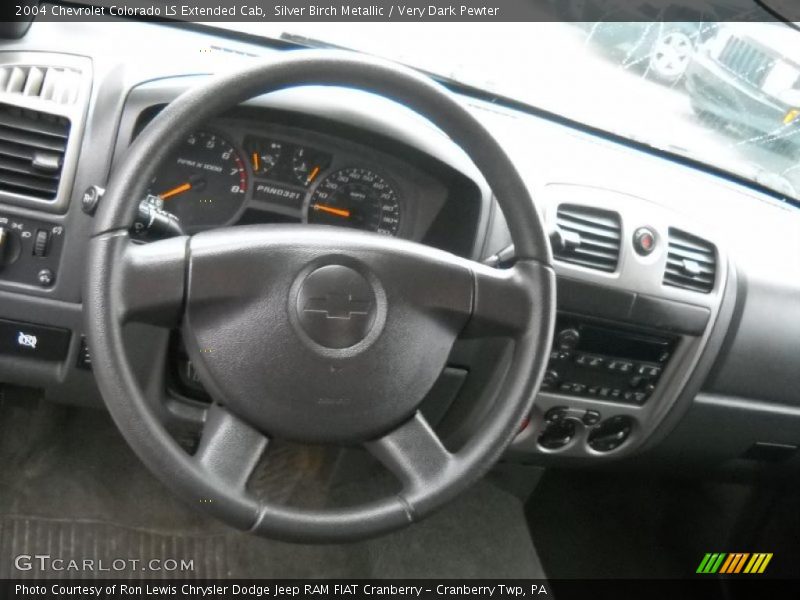 Silver Birch Metallic / Very Dark Pewter 2004 Chevrolet Colorado LS Extended Cab