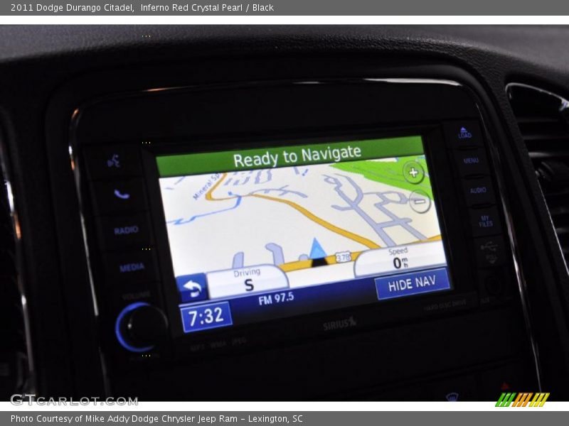 Navigation of 2011 Durango Citadel