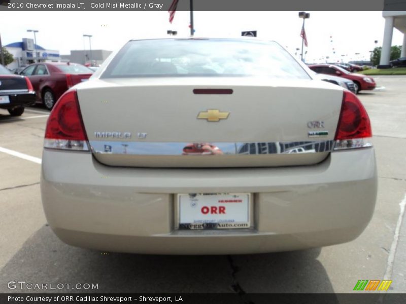 Gold Mist Metallic / Gray 2010 Chevrolet Impala LT