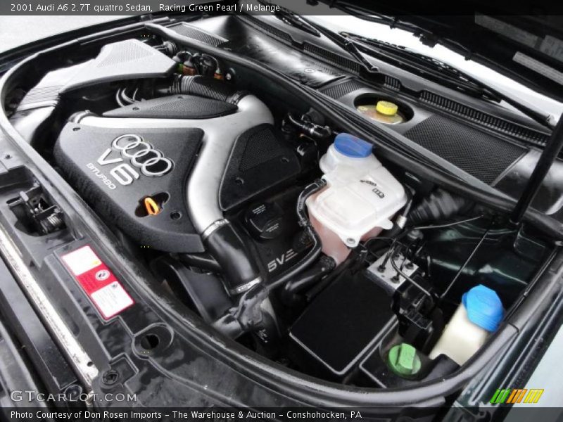 Racing Green Pearl / Melange 2001 Audi A6 2.7T quattro Sedan