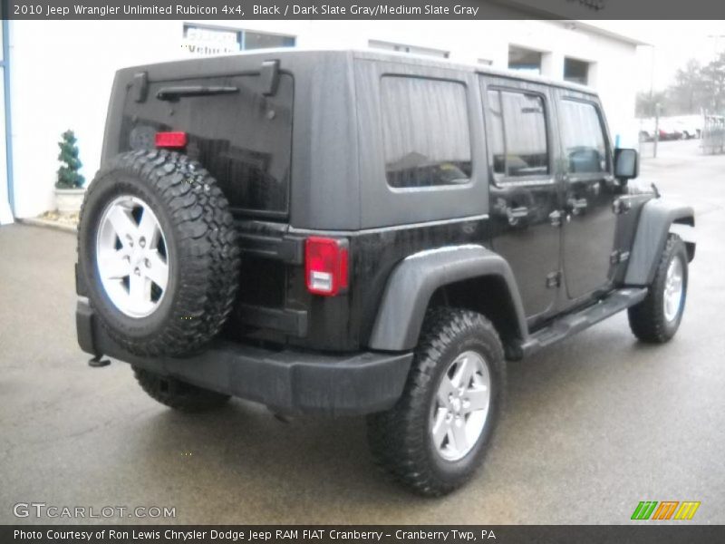 Black / Dark Slate Gray/Medium Slate Gray 2010 Jeep Wrangler Unlimited Rubicon 4x4