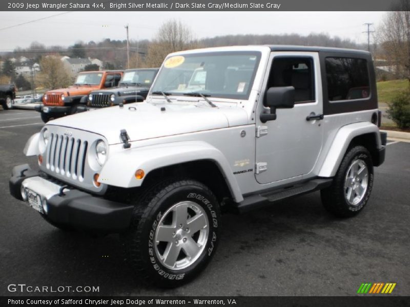 Bright Silver Metallic / Dark Slate Gray/Medium Slate Gray 2009 Jeep Wrangler Sahara 4x4