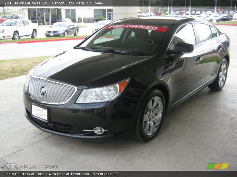 Carbon Black Metallic / Ebony 2011 Buick LaCrosse CXS