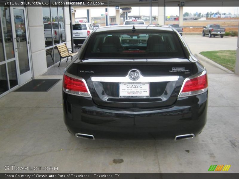 Carbon Black Metallic / Ebony 2011 Buick LaCrosse CXS