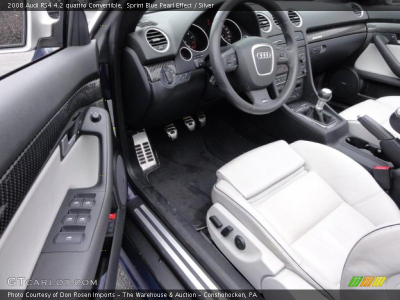  2008 RS4 4.2 quattro Convertible Silver Interior
