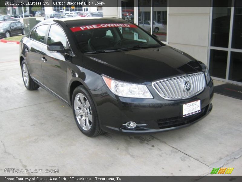 Carbon Black Metallic / Ebony 2011 Buick LaCrosse CXS