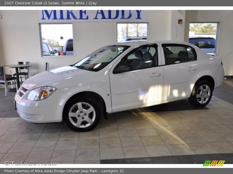 Summit White / Gray 2007 Chevrolet Cobalt LS Sedan