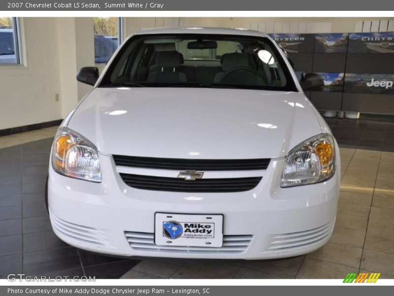 Summit White / Gray 2007 Chevrolet Cobalt LS Sedan