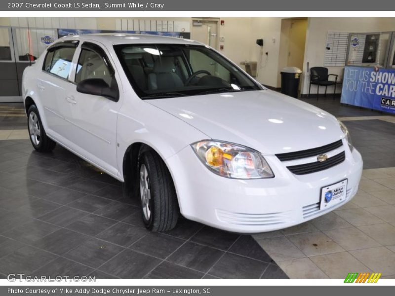 Summit White / Gray 2007 Chevrolet Cobalt LS Sedan