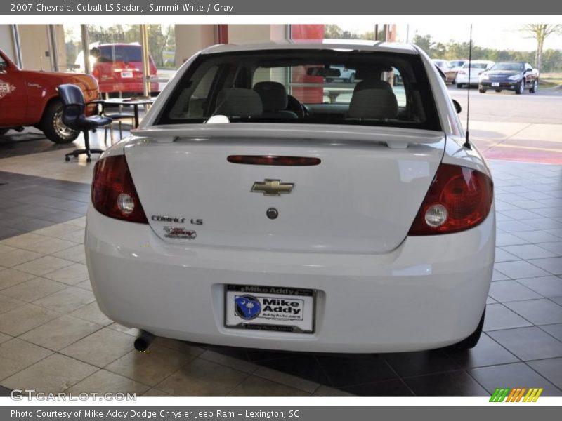 Summit White / Gray 2007 Chevrolet Cobalt LS Sedan