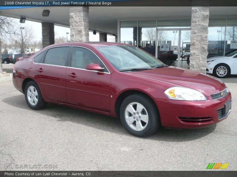 Red Jewel Tintcoat / Neutral Beige 2008 Chevrolet Impala LT