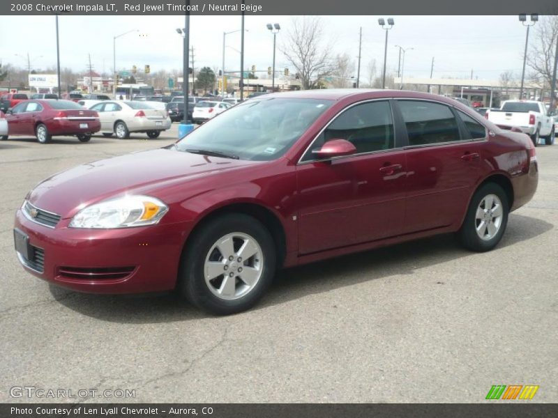 Red Jewel Tintcoat / Neutral Beige 2008 Chevrolet Impala LT