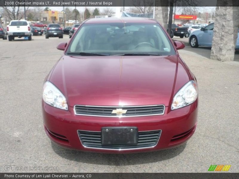 Red Jewel Tintcoat / Neutral Beige 2008 Chevrolet Impala LT