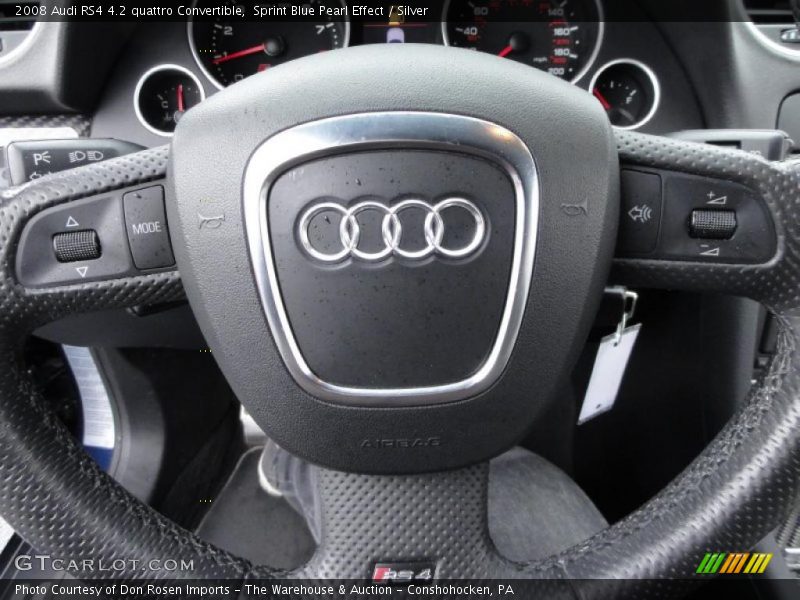Controls of 2008 RS4 4.2 quattro Convertible
