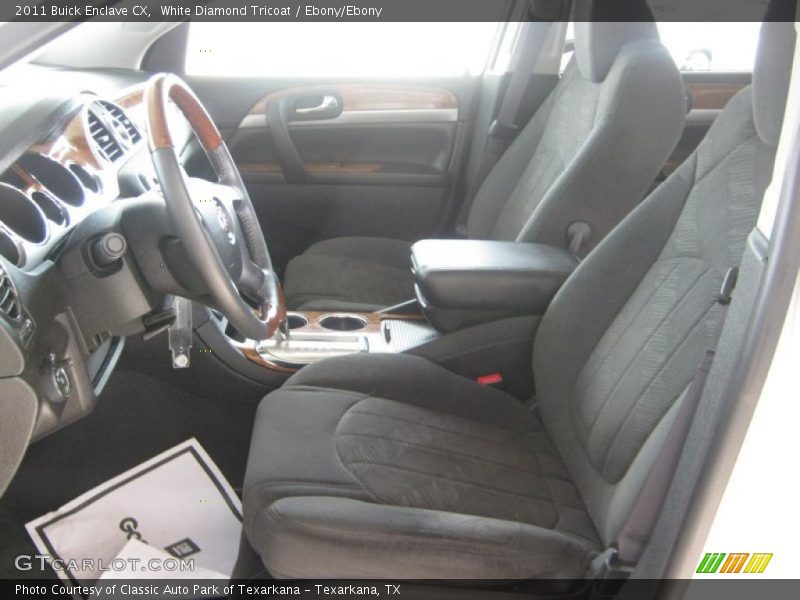 White Diamond Tricoat / Ebony/Ebony 2011 Buick Enclave CX