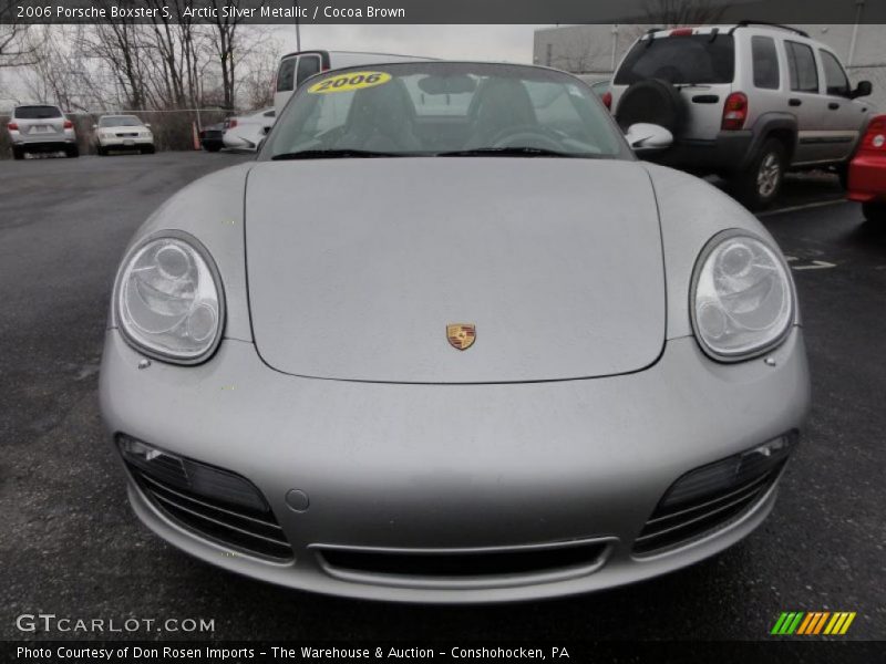 Arctic Silver Metallic / Cocoa Brown 2006 Porsche Boxster S