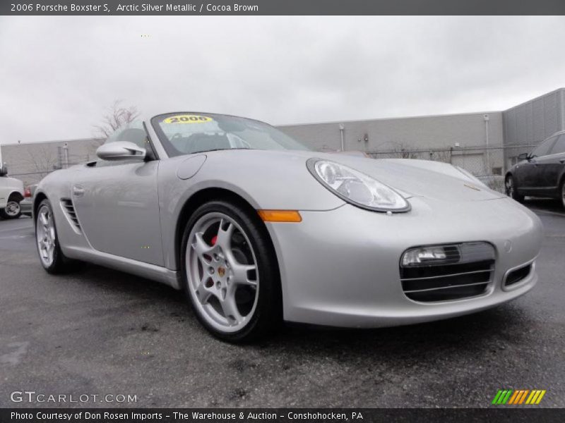 Arctic Silver Metallic / Cocoa Brown 2006 Porsche Boxster S