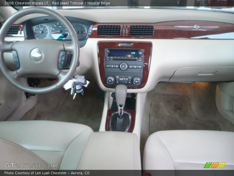 Red Jewel Tintcoat / Neutral Beige 2008 Chevrolet Impala LT