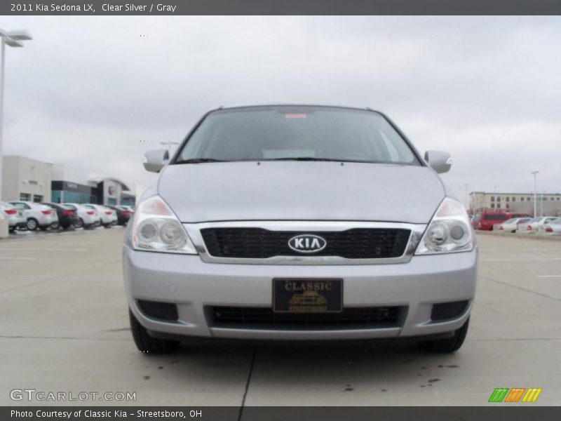 Clear Silver / Gray 2011 Kia Sedona LX
