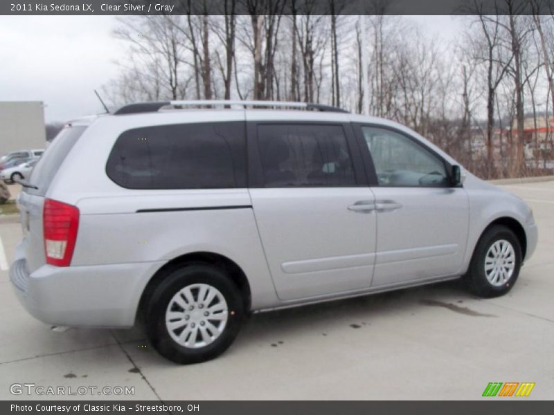 Clear Silver / Gray 2011 Kia Sedona LX