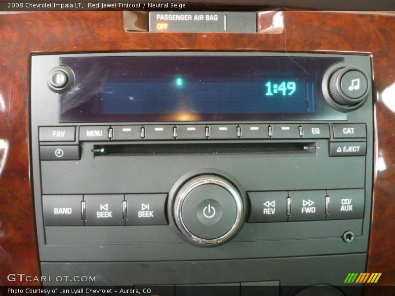 Red Jewel Tintcoat / Neutral Beige 2008 Chevrolet Impala LT