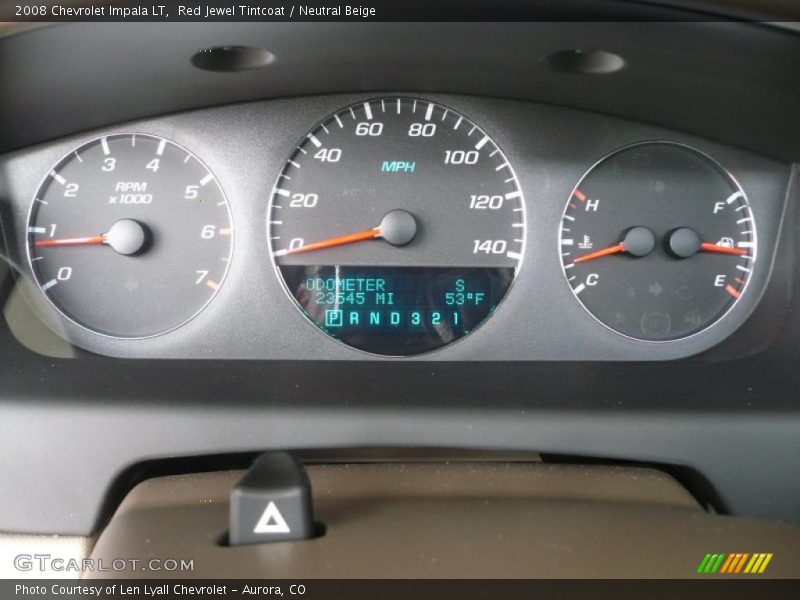 Red Jewel Tintcoat / Neutral Beige 2008 Chevrolet Impala LT