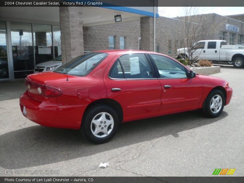 Victory Red / Graphite 2004 Chevrolet Cavalier Sedan