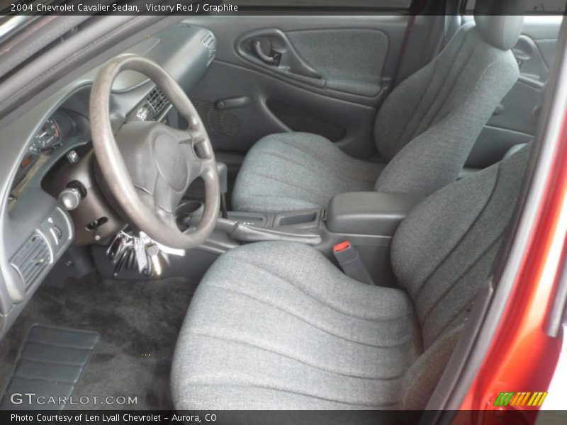 Victory Red / Graphite 2004 Chevrolet Cavalier Sedan