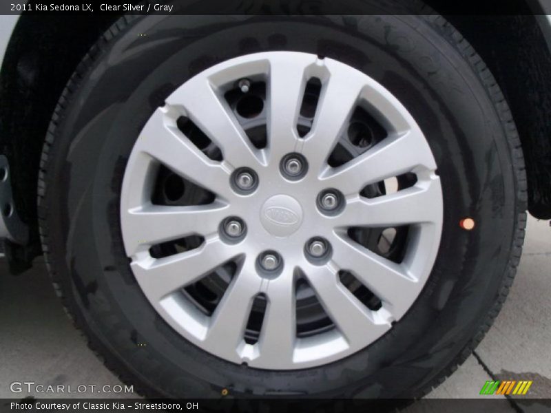 Clear Silver / Gray 2011 Kia Sedona LX