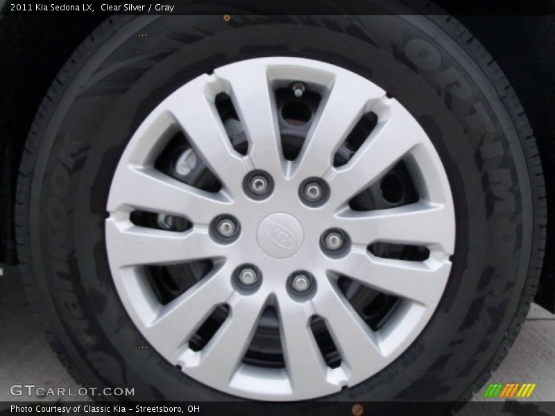 Clear Silver / Gray 2011 Kia Sedona LX