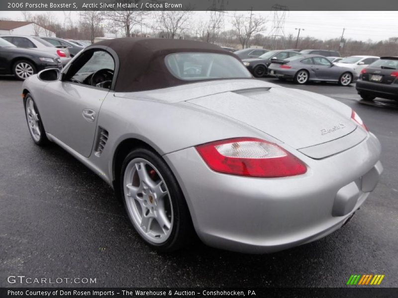Arctic Silver Metallic / Cocoa Brown 2006 Porsche Boxster S