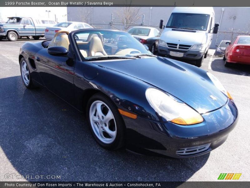 Ocean Blue Metallic / Savanna Beige 1999 Porsche Boxster