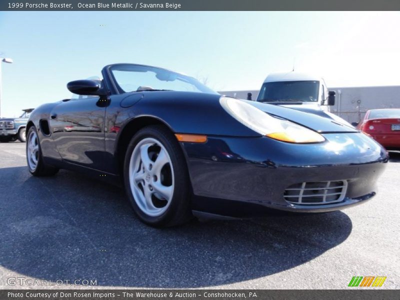 Ocean Blue Metallic / Savanna Beige 1999 Porsche Boxster