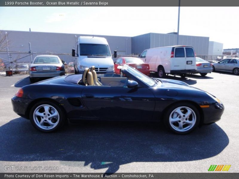 Ocean Blue Metallic / Savanna Beige 1999 Porsche Boxster