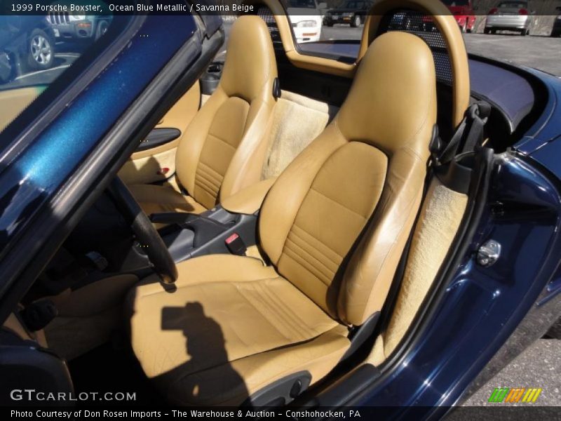 Ocean Blue Metallic / Savanna Beige 1999 Porsche Boxster