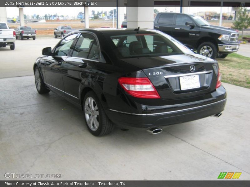 Black / Black 2009 Mercedes-Benz C 300 Luxury