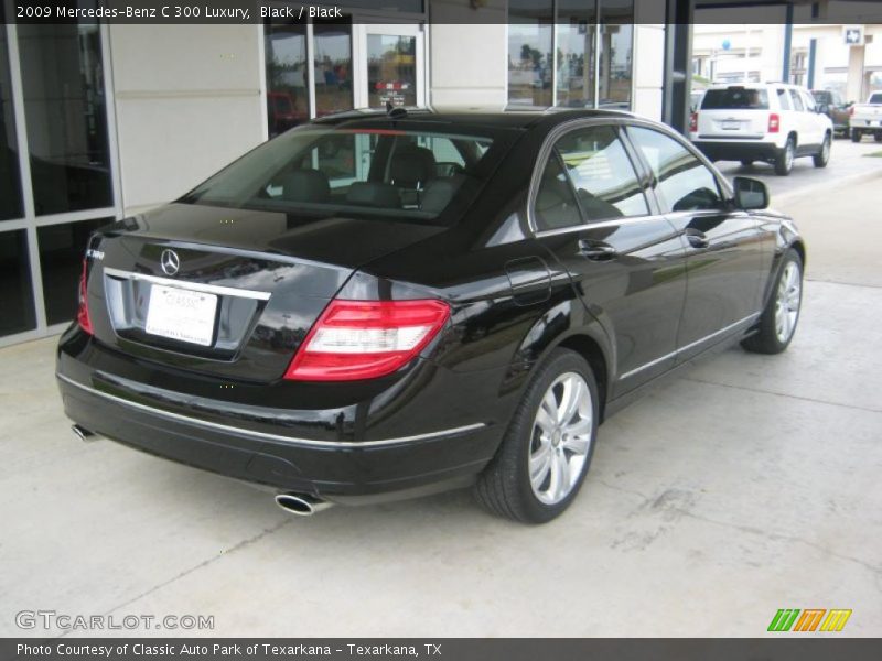 Black / Black 2009 Mercedes-Benz C 300 Luxury