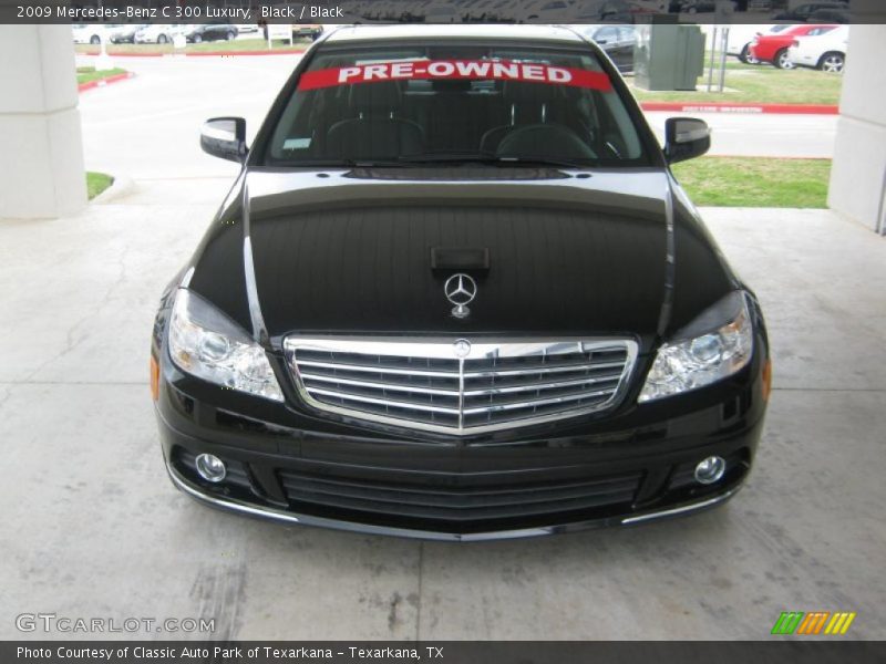 Black / Black 2009 Mercedes-Benz C 300 Luxury