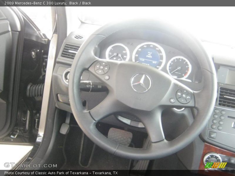 Black / Black 2009 Mercedes-Benz C 300 Luxury