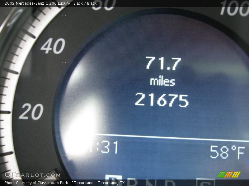 Black / Black 2009 Mercedes-Benz C 300 Luxury