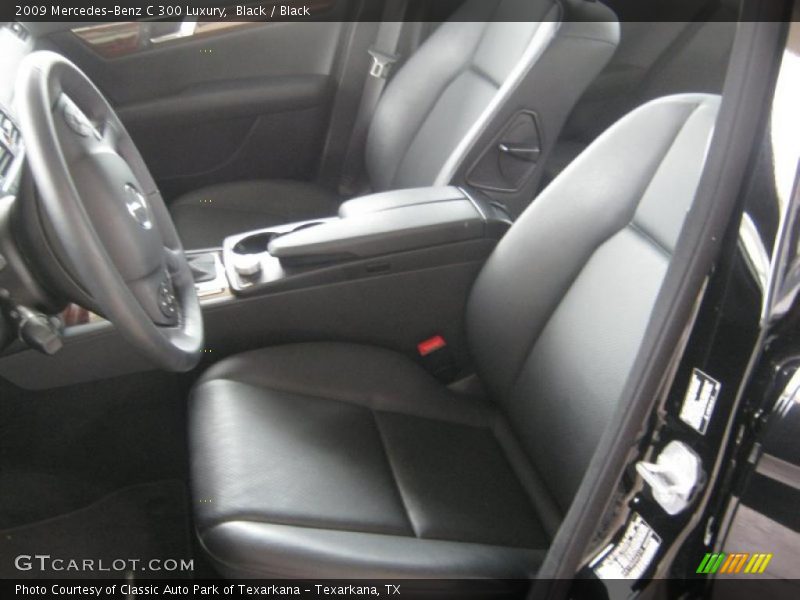 Black / Black 2009 Mercedes-Benz C 300 Luxury